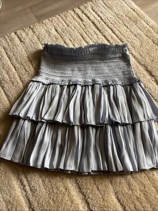 Pookie & Sebastian Dresses & Skirts - Pookie & Sebastian Women's Light blue Tiered Ruffle Skirt